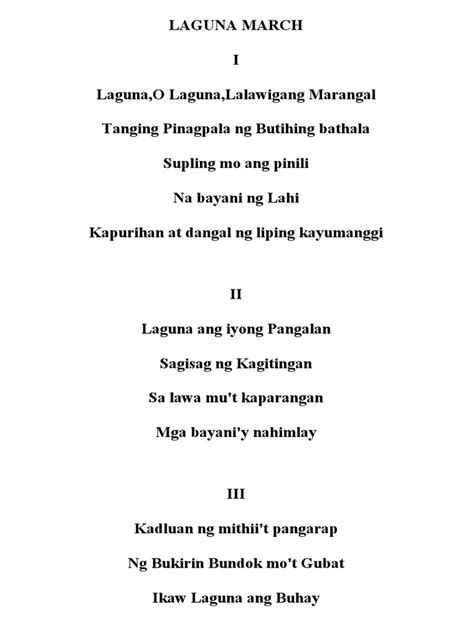 laguna march lyrics